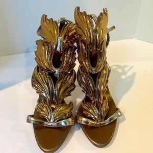 Giuseppe Zanotti Gold Leaf Heels